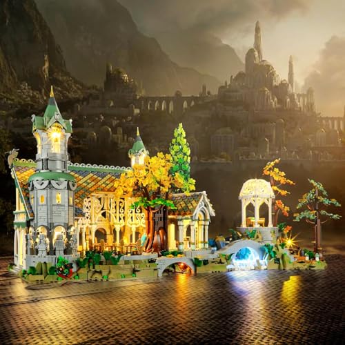 YEABRICKS LED Light for Lego-10316 Lord of the Rings THE Lord of THE Rings: Rivendell Building Blocks Model (Lego Set NOT Included) - style: Only Light RIVENDELL