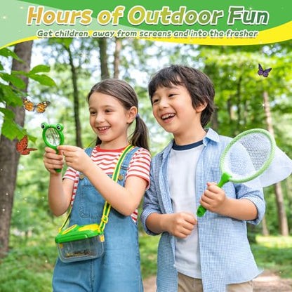 YongnKids 28 Pcs Bug Catcher for Kids with Butterfly Net for Kid Age 3 4-8