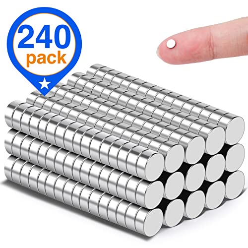TRYMAG Small Neodymium Magnets, 240Pcs - color: Silver, size: 4x2mm-240Pcs