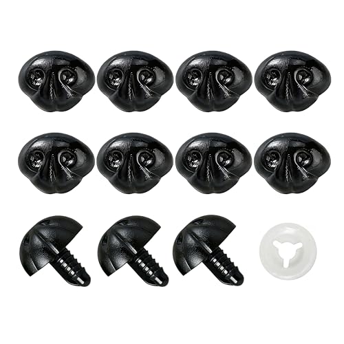 BESTCYC 60Pcs Safety Noses Dog Nose and Washers for Crochet Amigurumi - size: 20*25mm