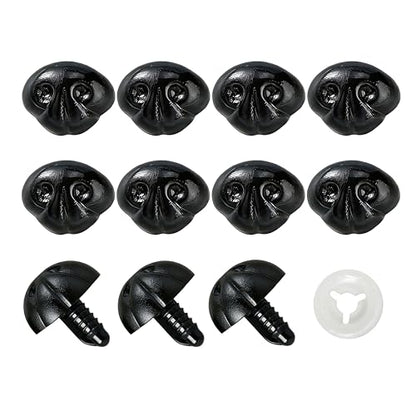 BESTCYC 60Pcs Safety Noses Dog Nose and Washers for Crochet Amigurumi - size: 20*25mm