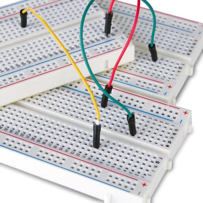 ELEGOO 400-Point Solderless Breadboard with 4 Power Rails 3PCS - size: 3 PCS 400 Point