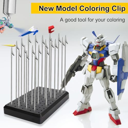 12PCS Stainless Steel Model Paint Clip with Non-Slip Design, Magnetic Accessories, and Semi-Permanent Durability for Enhanced Painting Efficiency (PMKJ034-12) - size: PMKJ034-12