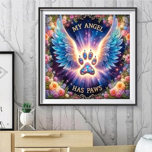 Diamond Art Kits for Adults,Angel Wings Diamond Painting Kits 12x16in - color: DP00551