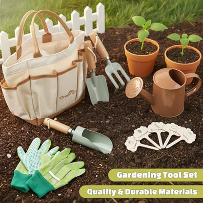 Kids Gardening Set, Quality Gardening Tool Kit Outdoor Toys for Toddlers - color: Neutral Color