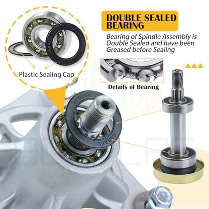 2PK 604214 Spindle Assembly with 603987 Spindle Pulley 607059 Belt - size: 2x604214D