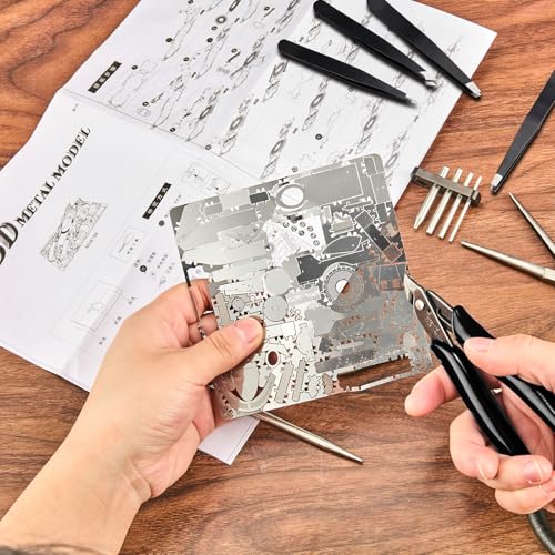 Honoson 12 Pcs Metal Model Tool Kit for 3D Earth Puzzles