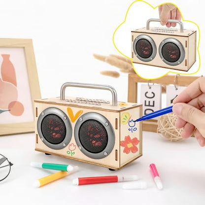 DIY Bluetooth Speaker Kit for Kids 8-10 - STEM Kits Science Project Toys - color: Gray