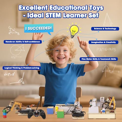 ACEBOTT IoT STEM Kit for Kids, Smart Factory Starter Kit for Arduino ESP32, Educational Science Kits Compatible with Arduino Scratch, STEM Toys for Kids Teens Adults 10+