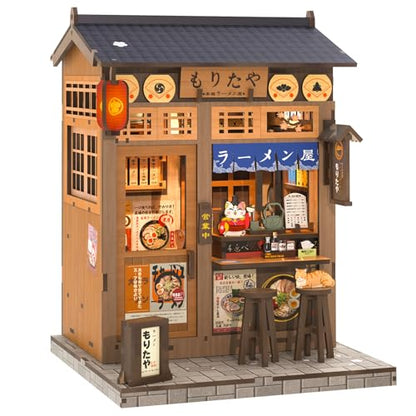 Cutefun Japanese Book Nook Kit - DIY Miniature House Kit for Adults - color: Morita Ramen