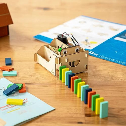 KiwiCo Domino Machine STEM Toy - Automatic Chain Reaction Builder, Ages 9+ - size: 7.5 inches x 11 inches x 3.38 inches