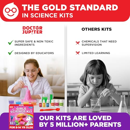 Doctor Jupiter Girls' Ultimate Science Experiments Kit for Kids Ages 8+ - style: Girls' Ultimate Science Kit Starter: 8+