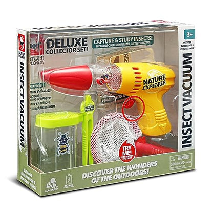 Lanard Nature Explorer: Insect Vacuum Deluxe Collector Set - Bug Out Critter Capture Set, Toy Outdoor Observation & Explorer Tools, Battery Powered, Kids Ages 3+ Medium