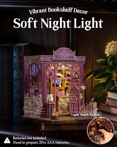 Cutefun Book Nook Kit - DIY Miniature Dollhouse Kit for Adults and Teens - color: The Astrology Bookshop