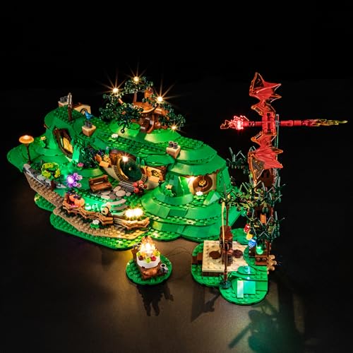YEABRICKS LED Light Kit for Lego Lord of the Rings: The Shire 10354 - style: Only Light The Shire