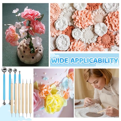 60 Pcs Mandala Dotting Tools for Painting Metal Embossing Tools for Rock Painting