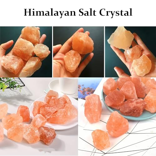 Zenkeeper 1 Lb Large Raw Himalayan Salt Crystal Rough Himalayan Quartz Natural Orange Salt Stone Crystal Stone Mineral Specimen Gemstone Healing Crystals and Stones - color: Himalayan Quartz (Orange Salt Stone)