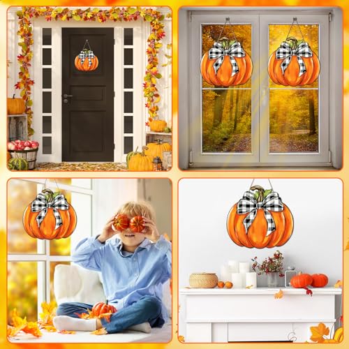 24 Pcs Fall Coloring Wreath Crafts Color Your Own Fall Crafts, Pumpkin - color: Pumpkin