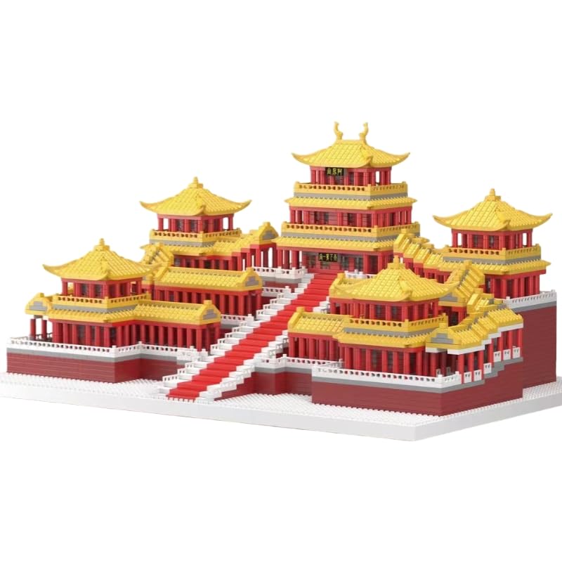 Chinese Architecture Micro Building Bricks Model Kit for Adults