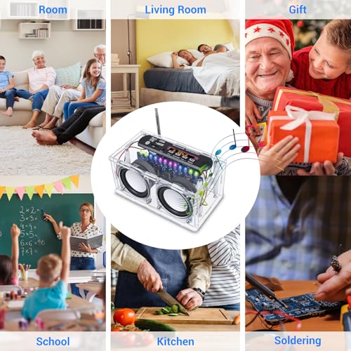 DIY Bluetooth-Compatible Speaker Soldering Kit with FM Radio