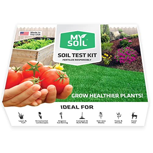 MySoil Soil Test Kit, Unlock Your Lawn & Garden Potential, Complete & Accurate Nutrient and pH Analysis with Recommendations Tailored to Your Soil and Plant Needs - size: 1 Kit