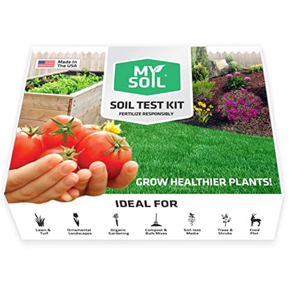 MySoil Soil Test Kit, Unlock Your Lawn & Garden Potential, Complete & Accurate Nutrient and pH Analysis with Recommendations Tailored to Your Soil and Plant Needs - size: 1 Kit
