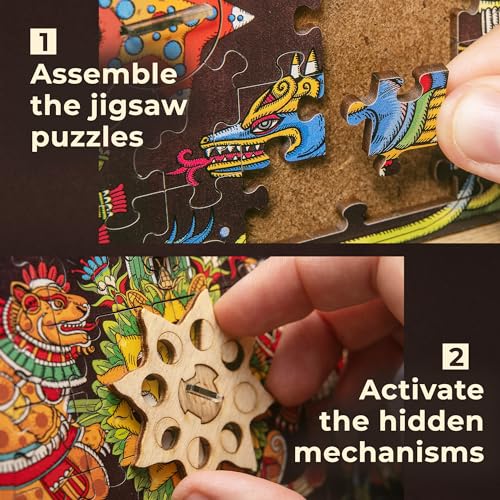 iDventure Cluepuzzle Pyramid of the Sun, Puzzle Box for Adults and Families - color: Basegame Sun Pyramid