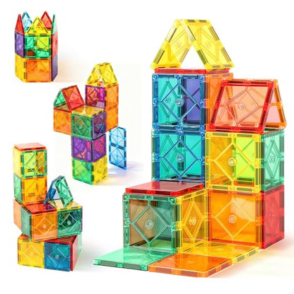 30PC Squares Magnetic Tiles Kids Toys for 3 4 5 6 7 8+ Years Old Boys Girls - style: 30PCS Magnetic Tiles