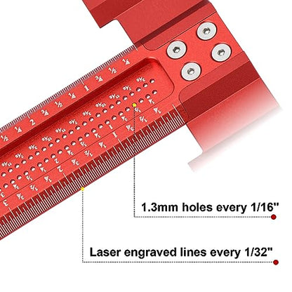 Precision Woodworking T Square 8inch, Reference Square for Layout & Setup - style: 8 inch