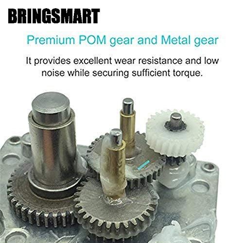 BRINGSMART 24V 470rpm DC Worm Gear Motor Self-Locking Mini Engine Turbine - size: 24V 470rpm