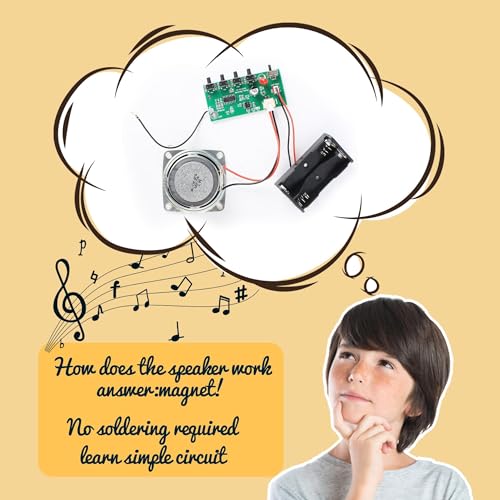 STEM Toys DIY FM Radio Kit, Science Circuit Project, Boy Gift Toys Age 8-13 - color: Classic Wood