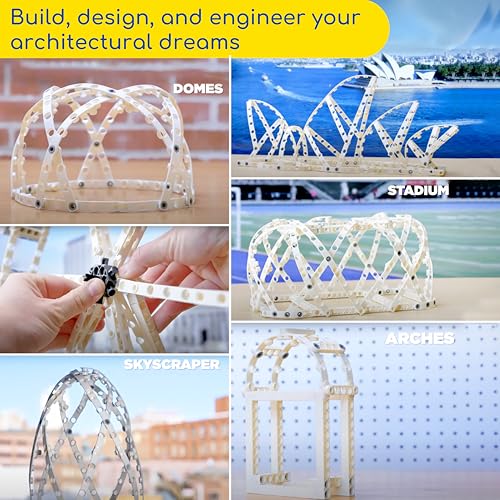 Thames & Kosmos Architectural Engineering | Science Experiment & Model Building Kit | Build 26 Models of Structures & Structural Elements | A Parents' Choice Gold Award Winner 14.6 Inches