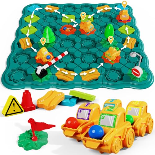 STEM Board Games Kids Toys, Maze Brain Teaser Puzzles Learning Games, Logic Road Track Building Blocks Educational Montessori Preschool Birthday Boys Girls Gifts for Kids Ages 3 4 5 6 7 8 Year Old - size: 90 PCS