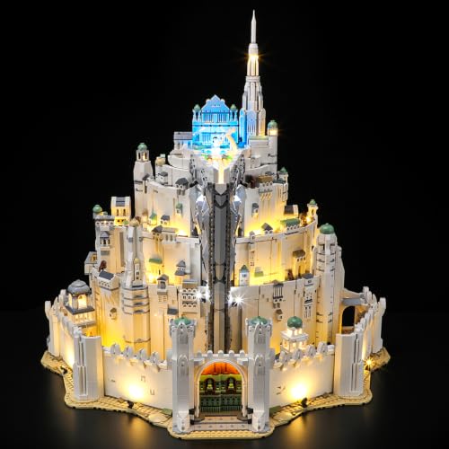 YEABRICKS LED Light for Lego 11377 Icons The Lord of the Rings: Minas Tirith Building Blocks Model -Gift for Collectors & Hobbyists(Building Set NOT Included) - style: Only Light Minas Tirith