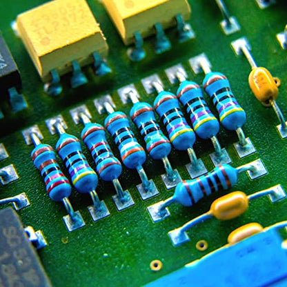 25 Values 1/4W Resistor Kit from 1 Ohm to 1M Ohm 1/4 Watt 1% Metal Film Resistors Assortment - style: 25Values 1/4W 1%