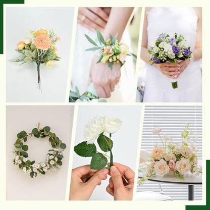 Floral Tape and Wire Kit, 1/2 Inch Tape and 22 Gauge Stems