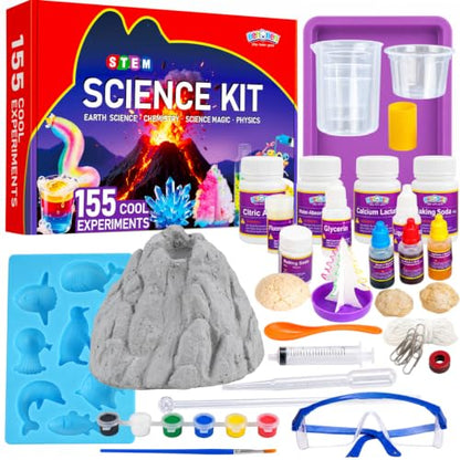 BenBen Science Kit for Kids Ages 8-12, 155 Experiments Set, Birthday Gift