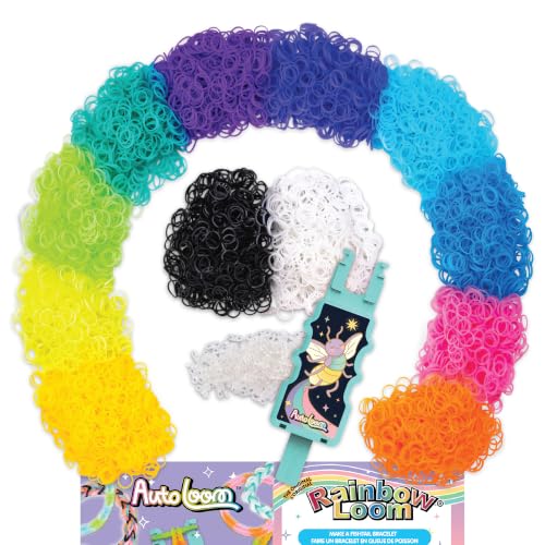 Rainbow Loom 6,000 Band Refill Featuring Glow w/Auto Loom, Craft Kit, 7+