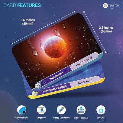 Astronomy Flash Cards – 77 Space Facts, Solar System, Stars & Galaxies
