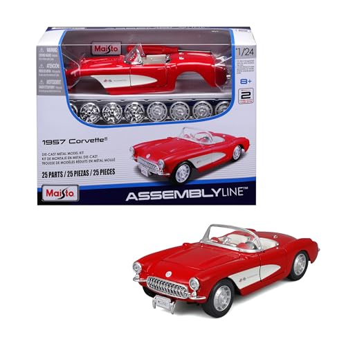 Maisto 1:24 Scale Assembly Line 1957 Chevrolet Corvette Diecast Model Kit