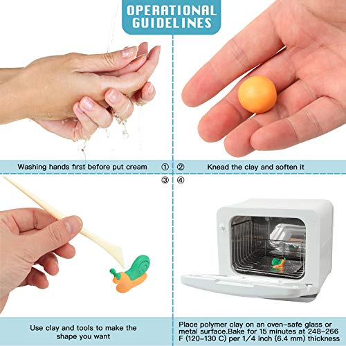Aestd-ST Polymer Clay Kit 85 Colors, Oven Bake Modeling Clay for Kids - color: 85 Colors