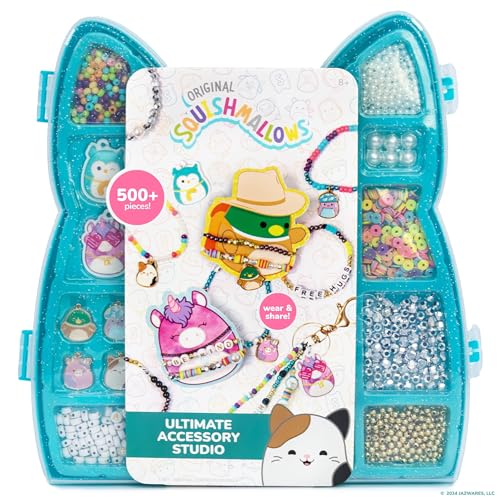 Horizon Group USA Jewelry Making Kit, Squishmallows Accessories Case