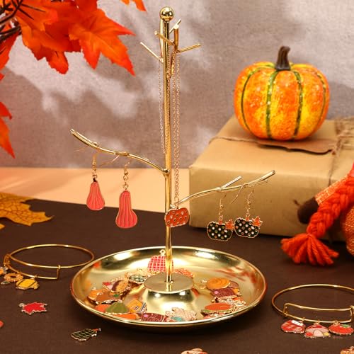 SANNIX 350Pcs Fall Charms, Thanksgiving Charms for Jewelry Making Bulk - color: Fall Color