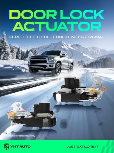 YHTAUTO Front Side Power Door Lock Latch Actuator for Chevy, GMC - size: Front Driver and Passenger Side