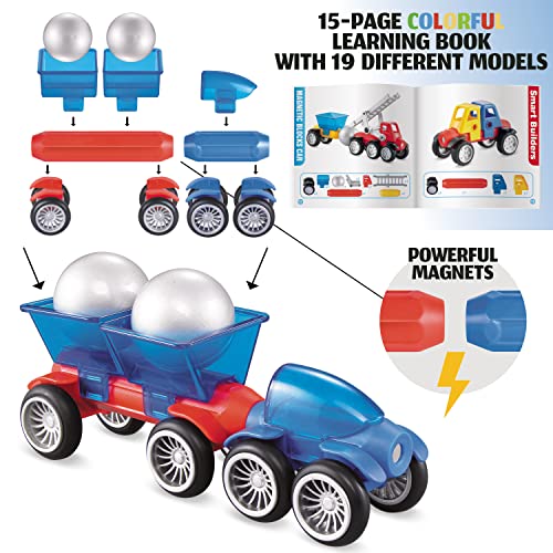 Mobius Magnetic Vehicle Building Set, 72 Pieces, STEM Toy, Ages 3+