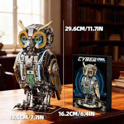 Mechanical Owl Building Blocks Engineering Construction Set - color: Mechanical Owl