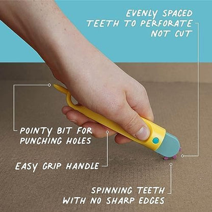Makedo Create | Cardboard Construction Tool Kit, Small Toolbox, 260 Pieces