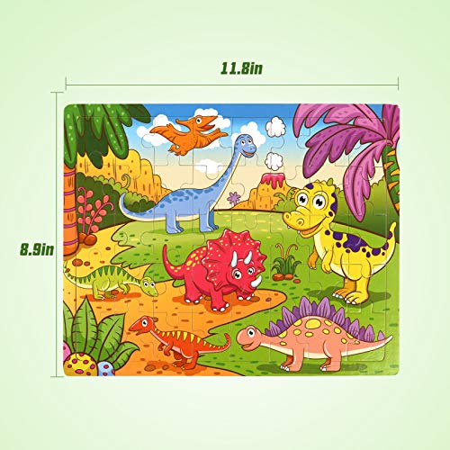 SYNARRY Large Dinosaur, Animal, Ocean & Insect Puzzles for Kids Ages 4-6 - style: Dinosaur+Animal+Sea Life+Insect