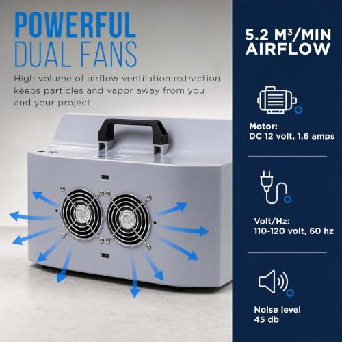 Master Airbrush Portable Airbrush Spray Booth Kit with Dual Exhaust Fans - color: Gray