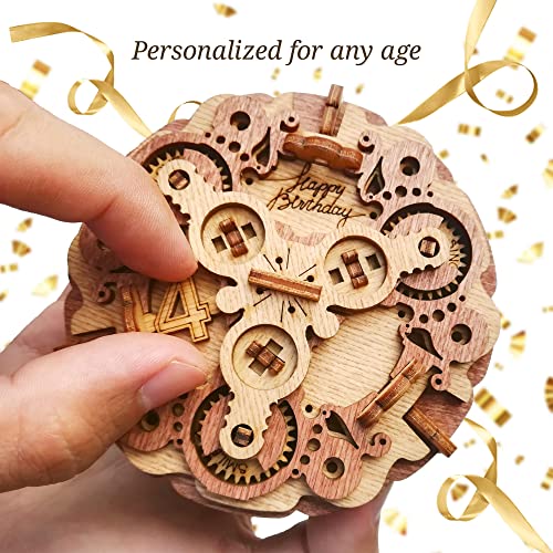iDventure Birthday Cake, Money Puzzle Box for Adults, Box for Cash Gift - color: Birthday Cake